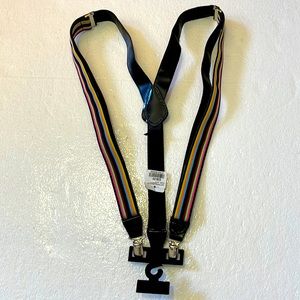 Mens multi colored adjustable susupenders